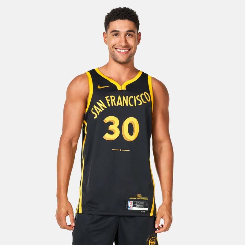 نايكي تيشيرت كرة السلة 23/24 ان بي ايه جولدن ستيت ووريورز ستيفين كاري سيتي اديشن سوينجمان للرجال